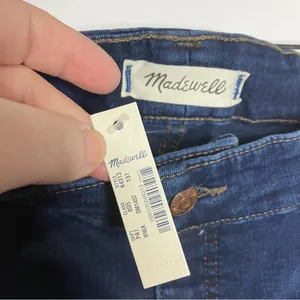 Madewell curvy high rise skinny jeans size 37 tall new‎ with tags thumbnail 5