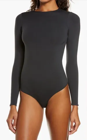 SKIMS Essential Bodysuits Crewmeck long sleeve, Size Small, $78 thumbnail 1