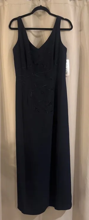 NWT Women’s Plaza South Elegant Navy Blue Evening Dress thumbnail 1