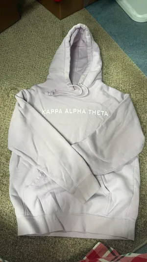 Kappa Alpha Theta Hoodie Purple Size M thumbnail 1