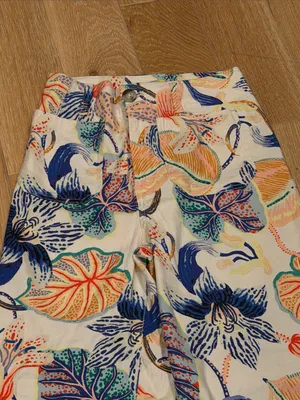 Maeve‎ Anthropologie Wide-Leg Pants with Multicolor Botanical Print 26 thumbnail 3