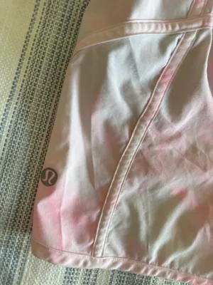 Pink and white track that Lululemon Shorts thumbnail 7