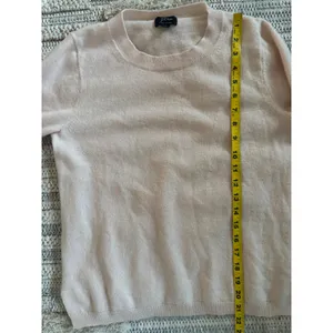 J.Crew Womens 100% Cashmere‎ Crewneck Sweater Light Pink Size M Long Sleeve Knit thumbnail 5