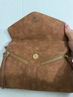 Violet Ray Faux Leather Crossbody with Tassel Detail thumbnail 3