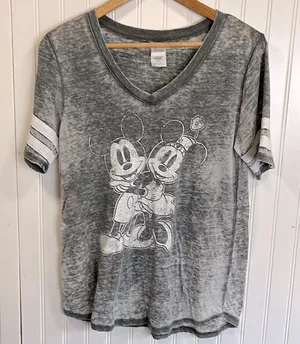 Disney Mickey and Minnie v-neck tee thumbnail 1