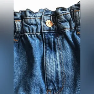 Zara Women's short Blue 100% Cotton with elastic waist Size 2 thumbnail 7