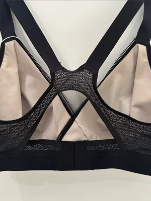 Lululemon Awake To Lace Bra 34D Black Barely Beige Wireless Sports Bra W2AQVS thumbnail 9