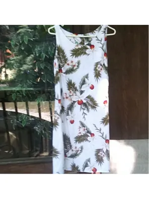Two Palms Tropical Floral Sheath Dress – Made in Hawaii, Size Medium thumbnail 2