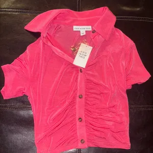 Macy's NWT And Now This Polo Button Front Top thumbnail 2