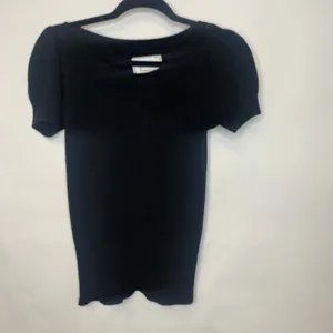 Energie Y2k Black Short Puff Sleeve Sweater Sz Medium Boho thumbnail 5