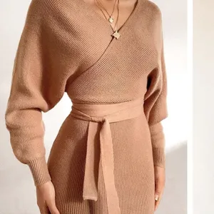 ✨ Sol Brown Long Sleeve Sweater Dress✨ thumbnail 3