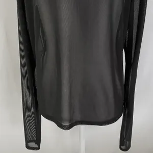 New Pretty Little Thing Weekend In New York Mesh Long Sleeve Top Black Size 10 thumbnail 13