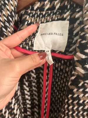 Avec Les Filles Plaid Coat thumbnail 4