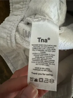Aritzia TNA Cozy Fleece Boyfriend Jogger Sweatpants Gray Heather Size Small thumbnail 8