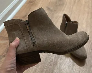 LUCKY BRAND | LK Breah Tan Leather Ankle‎ Boots Bootie thumbnail 1