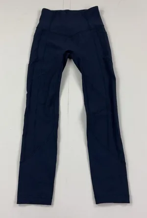 Lululemon All The Right Places Crop II Leggings Womens 2 Blue 23" LW6AMYS thumbnail 1