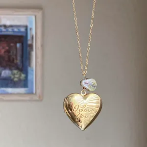 Handmade cute fairy cottage heart locket Necklace thumbnail 4