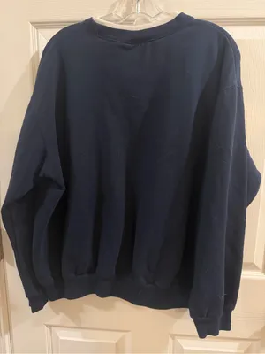 Morning Sun XL Navy Blue Snowflake Star Sweatshirt thumbnail 5