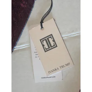 Ivanka Trump Peplum Top Womens S Wine New Burnout Velvet Long Sleeve I78TNHFE thumbnail 6