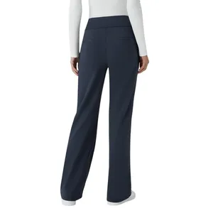 NWT Halara Flex High Waisted Pocket Work Flare Pants Navy Blue Size XLP thumbnail 2