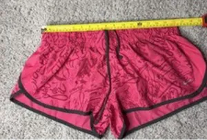 Nike Women's Dri-FIT Tempo Running Shorts Pink Graphic Print XL thumbnail 1