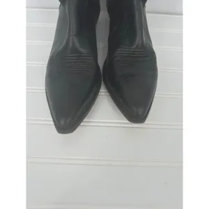 Vintage Code West Cowboy Boots Womens 7 Black Leather‎ Western Cowgirl Rodeo thumbnail 7