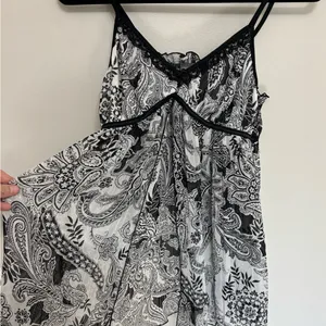 Apt 9 Intimates Y2K Whimsigoth Paisley Babydoll Split Front Cami Tank - Size L thumbnail 5