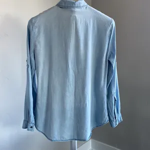 Celebrity Pink Faux Denim Button Down Shirt thumbnail 2