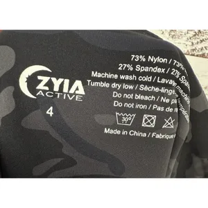 ZYIA Active Grey Black Camo Luxe‎ High-Rise Leggings Sz 4 thumbnail 3