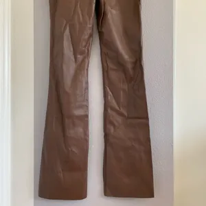 Meshki Tyra Straight Leg Faux Leather Pants Chocolate thumbnail 11