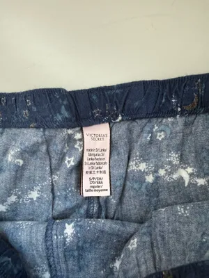 Victoria’s Secret Celestial Wide Leg Pajama Pants Blue Metallic thumbnail 9
