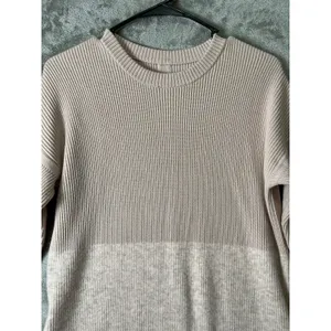 Lululemon Restful Intention Sweater Heathered‎ Pink Bliss XS Cashmere Wool thumbnail 2