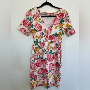 ASOS DESIGN Wiggle Mini Dress Floral Print NWT | Bright Summer Dress thumbnail 8