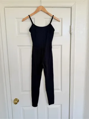 Beyond Yoga Spacedye Jumpsuit Darkest Night Pilates Workout Outfit Size XS thumbnail 3
