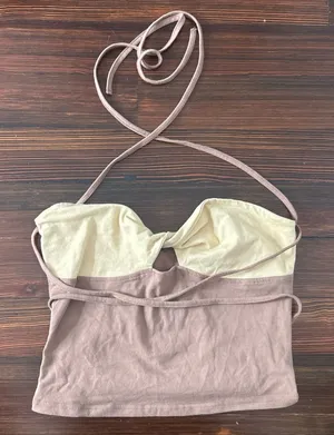 Stylish Two-Tone Women Top thumbnail 1