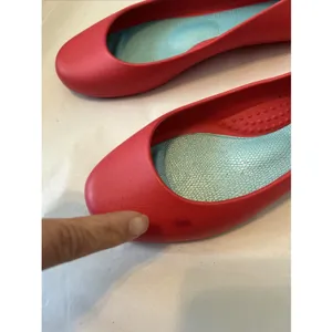 Oka B Taylor Ballet Flats Mary Jane Matte Cherry Size‎ 9 EU 39 Made U.S.A thumbnail 2