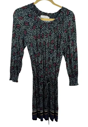 LOFT‎ Colorful Speckled Long Sleeve Lightweight Stretchy Above Knee Dress Size M thumbnail 1