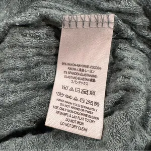 Free People Drippy Cowl Neck Thermal Waffle Knit Tunic Top Women’s Medium thumbnail 3