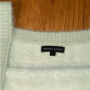 New PacSun Kendall & Kylie Light Mint Green + White Plaid Soft Cropped Top L thumbnail 8