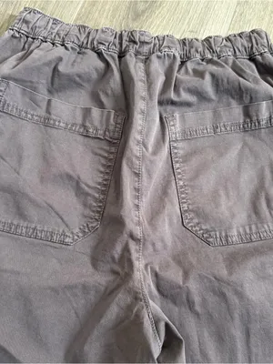Garage Grey Cargo Drawstring Jogger Pants Size Small Indie Casual Utility thumbnail 6