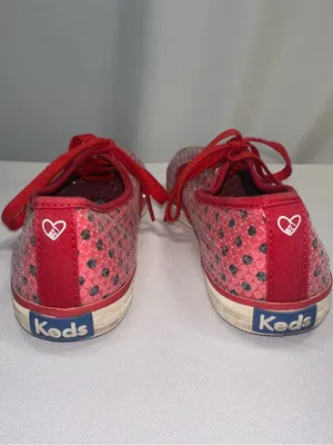 Keds Taylor Swift Red Sequin Polka Dot Sneakers Womens Size 7.5 RED Era thumbnail 3