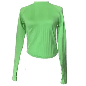 FP Movement $68 NWT Free People Pullover Top Long Sleeve Crew M/L Green Stretch thumbnail 8