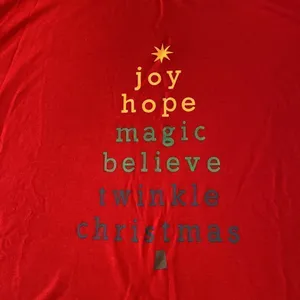Women’s Holiday Christmas Pajama Set 2 Piece Joy Hope Magic Size 3XL NEW thumbnail 5