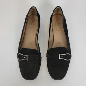 SOUL Naturalizer Lindsay‎ Womens Shoes Size 9 Black Suede Leather Slip On Flats thumbnail 10
