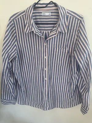 Croft & Barrow Striped Blue and White Women’s Button-Up Shirt thumbnail 1