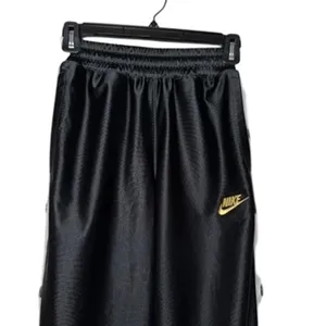 Nike Glam Dunk Popper Pants Black Satin Snap Side‎ Wide Leg XS CI9972-010 thumbnail 7