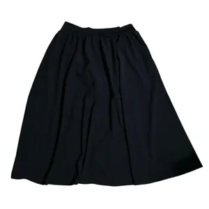 Halara Size L Midi Skirt A Line Black Pockets Crossover Waist Built in Briefs thumbnail 2
