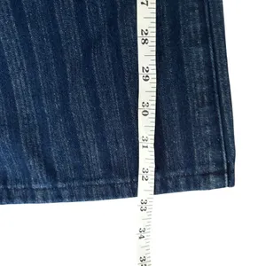 EUC Lioness Charismatic Mid Rise Flare Jeans Sz M Dark Denim Blue Striped y2k thumbnail 7