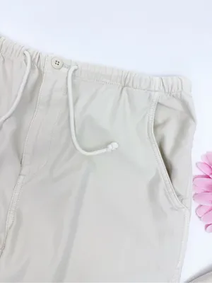 Tna X Aritzia Cache Cargo Parachute Pant Darted Barrel Beige Jogger Cotton thumbnail 8