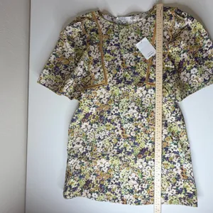 NWT‎ & Other Stories Scalloped Mini Dress Sz XS Floral Cottage Romantic Feminine thumbnail 11